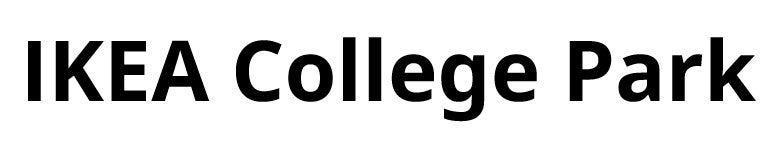 "IKEA College Park" in black text