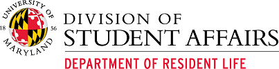 University of Maryland Department of Resident Life logo.