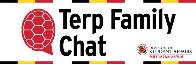 A banner that says "Terp Family Chat" 
