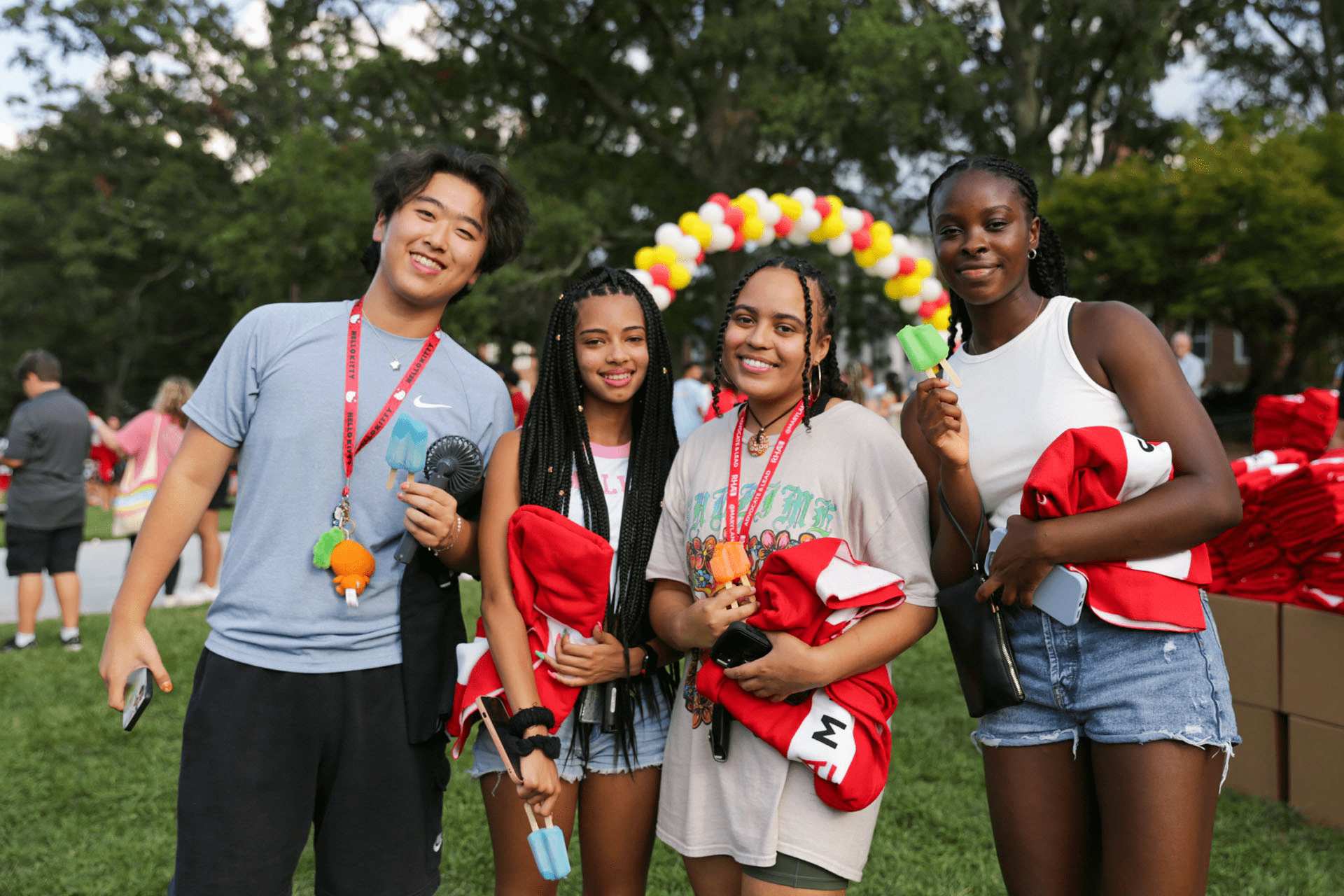 students at new student welcome